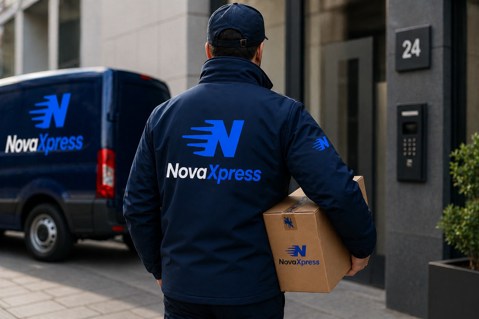 Estafeta NovaXpress em entrega