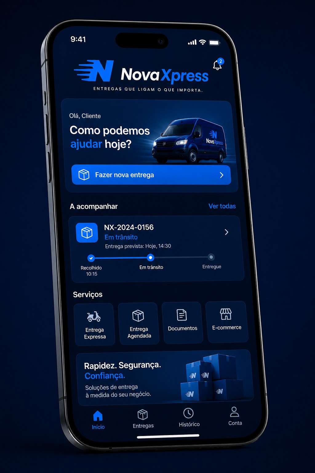 App de rastreio NovaXpress